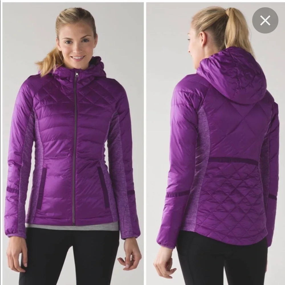 Lululemon Purple Down For A Run jacket - Picture 1 of 6